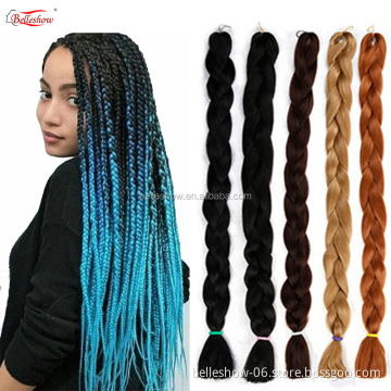 Factory 82inch 41inch 165g 82 inch jumbo braid  synthetic Ombre Braiding Hair